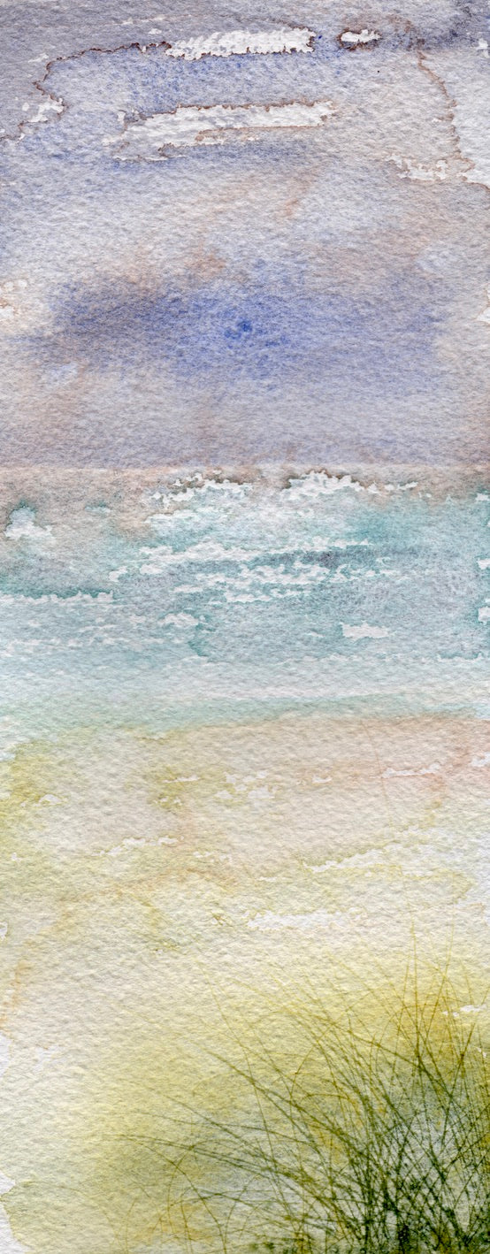 Coastal Set of Mini Watercolours - Two Original Watercolour Paintings