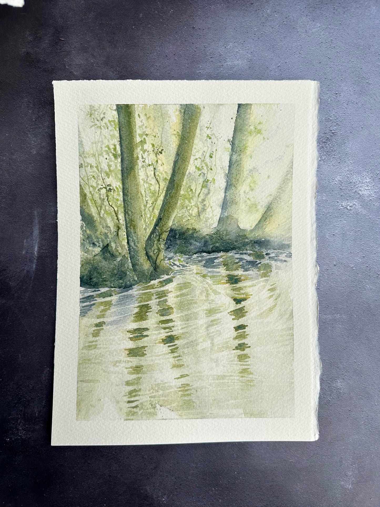 Ilkley Riverside - Original Watercolour Painting