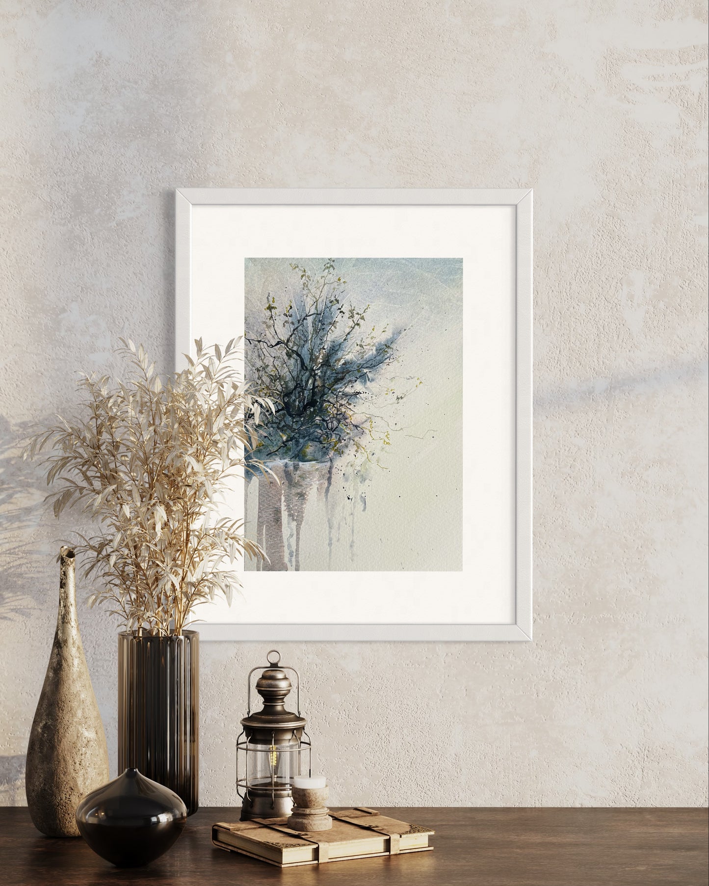 Riverside Hedgerow No.1 - Original Watercolour Painting