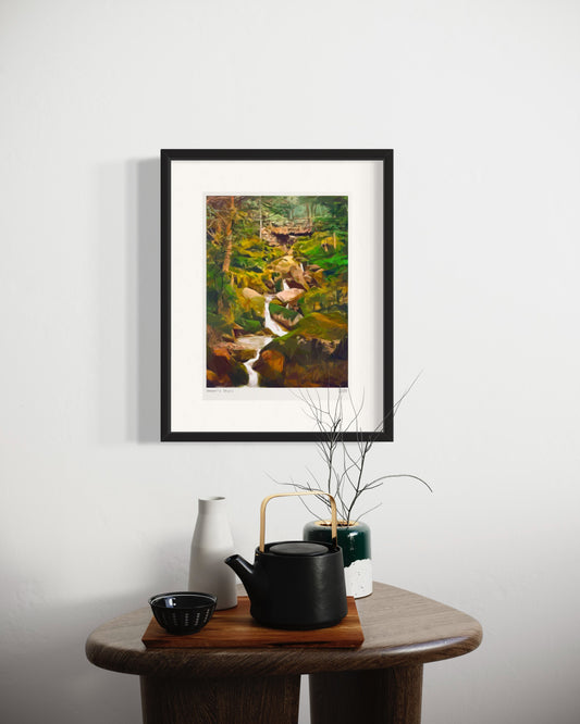 Hebers Ghyll, Ilkley Hahnemühle German Etching Print