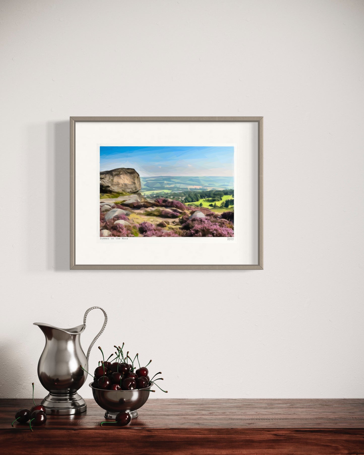 Summer on Ilkley Moor Hahnemühle German Etching Print