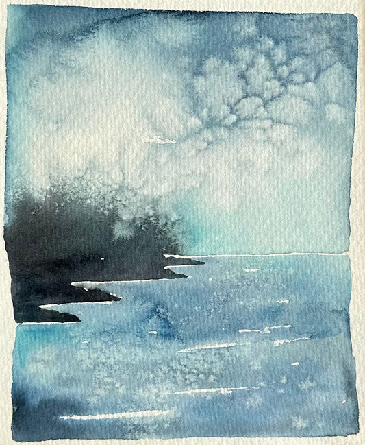 Saltwater and Sunshine No.2 - Mounted Original Watercolour Painting