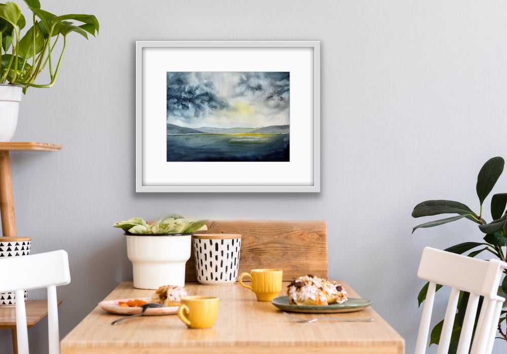 Stormy Coast - Medium Original Watercolour Painting