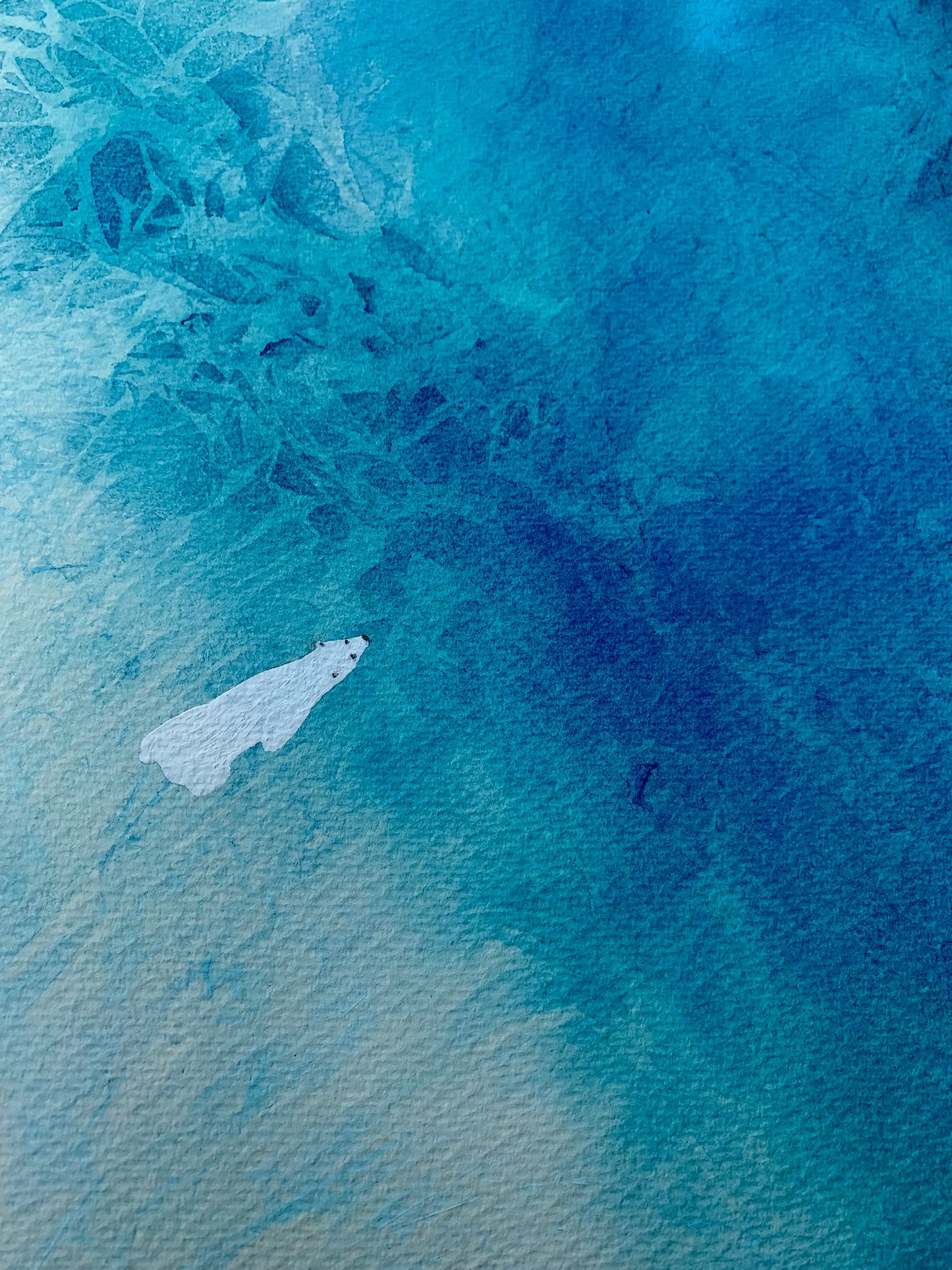 The Melting of the Ice Floes - Original Large Ink Painting