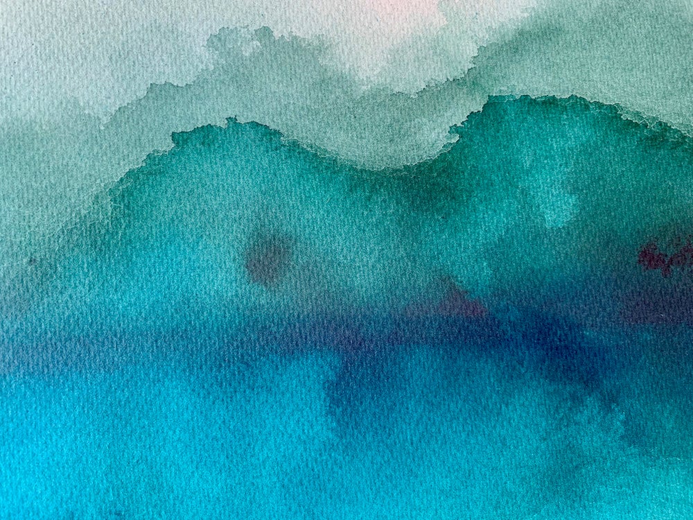 Foggy Ilkley Tarn No.2 -  Original Large Ink Painting