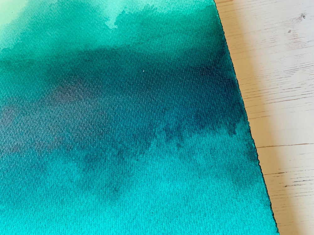 Foggy Ilkley Tarn No.4 - Original Large Ink Painting