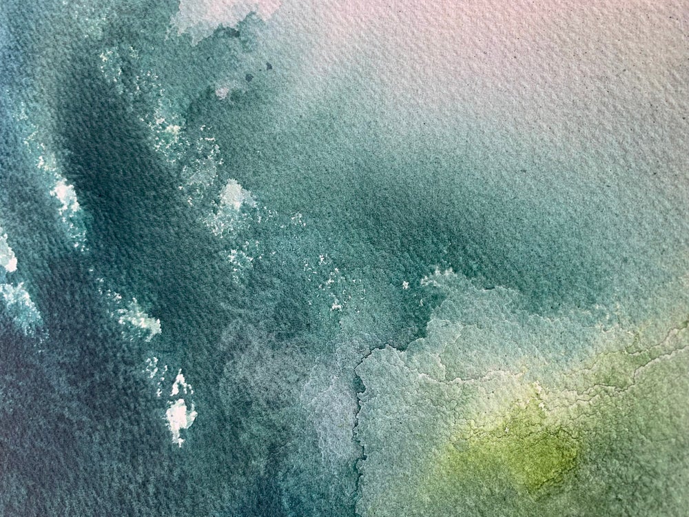 Heber's Ghyll Pines - Original Large Ink Painting