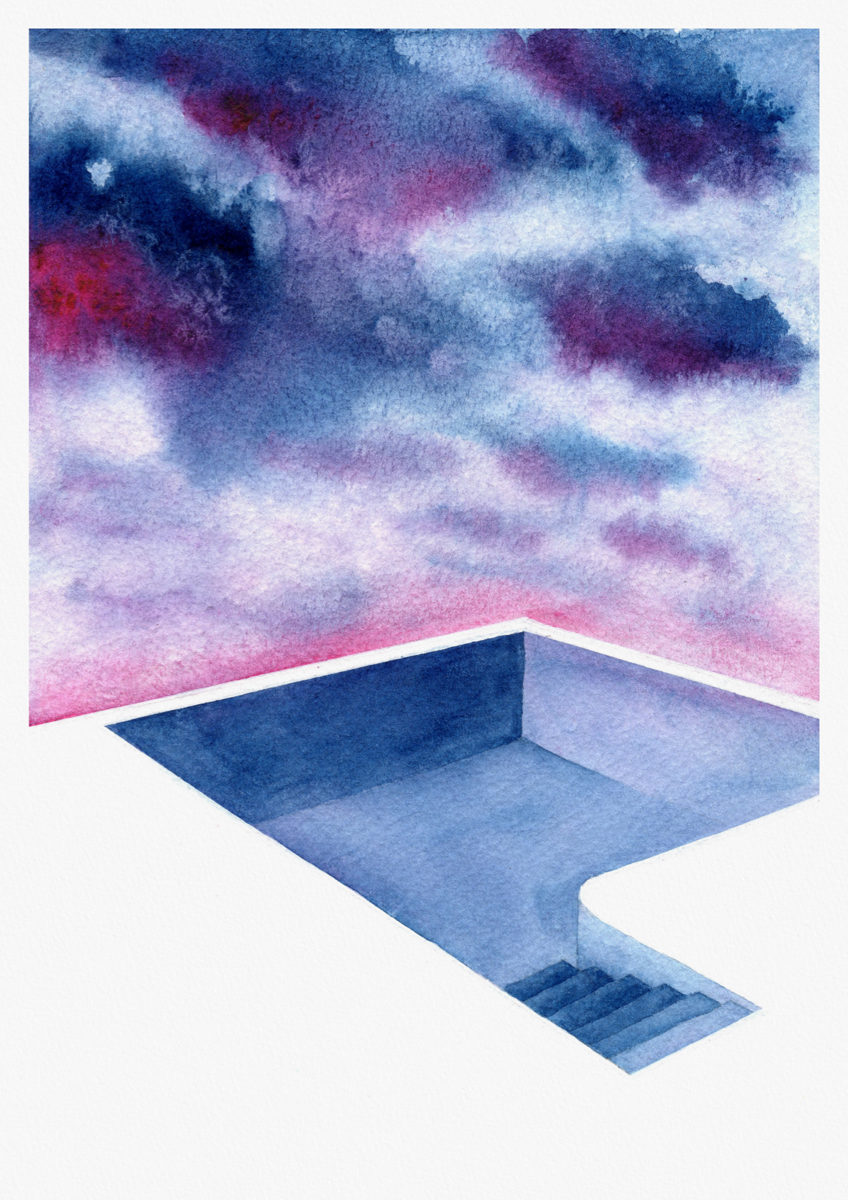 Waiting for the Pool to Open Again - Studio Print