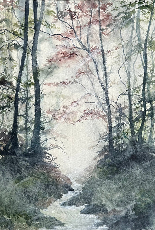Woodland Stream - Original Watercolour Painting