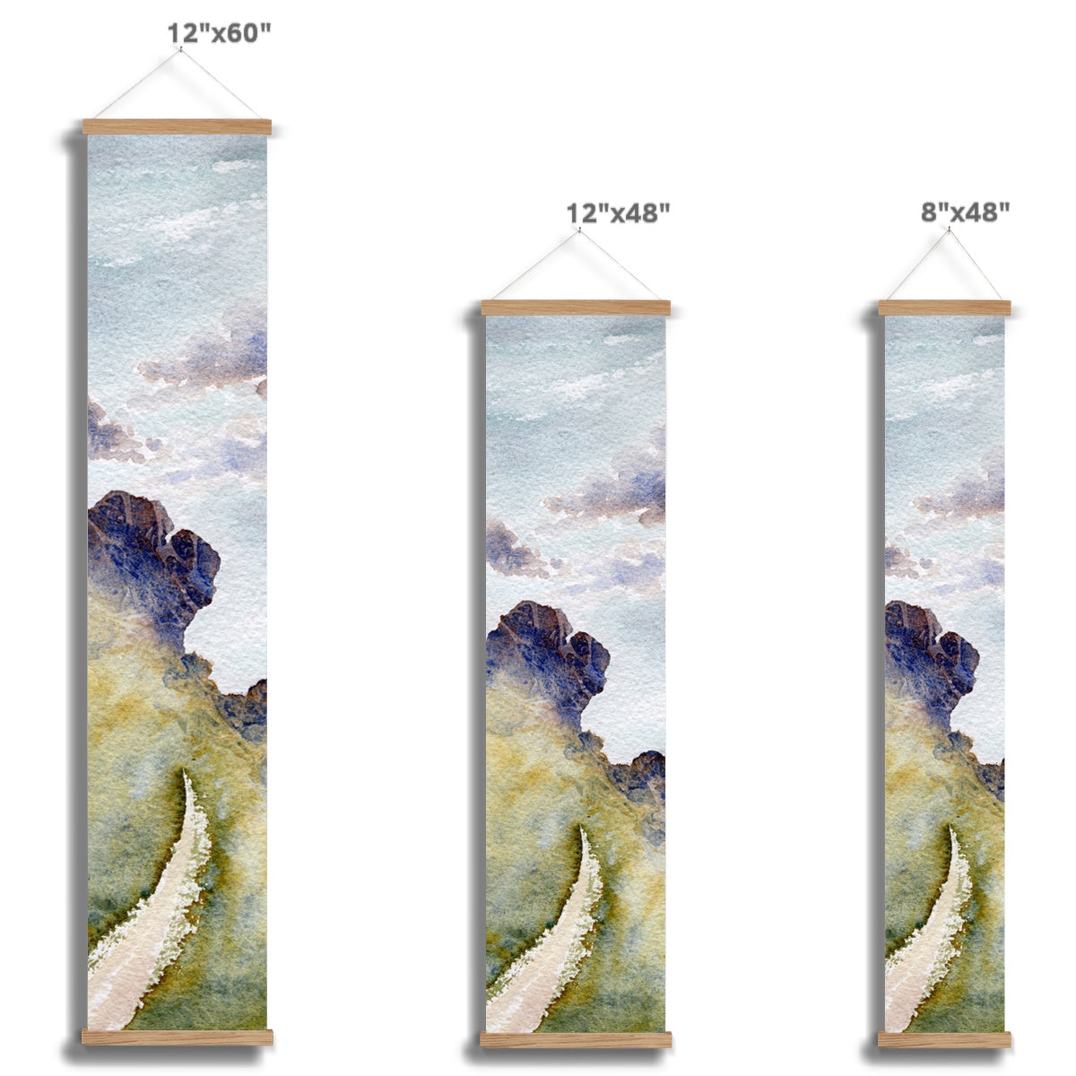 Ilkley Moor Cow & Calf Rocks -  Wall Height Chart