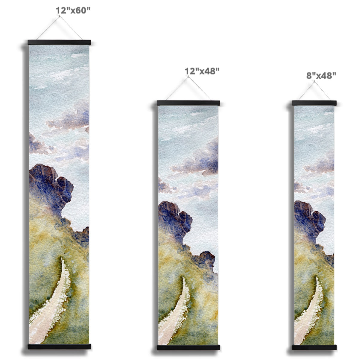 Ilkley Moor Cow & Calf Rocks -  Wall Height Chart