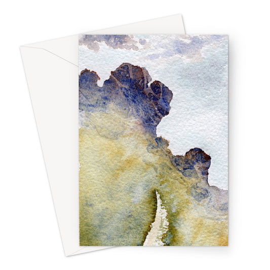 Ilkley Moor Cow & Calf Rocks -  Greeting Card