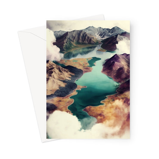 Erebor Mountains Greeting Card