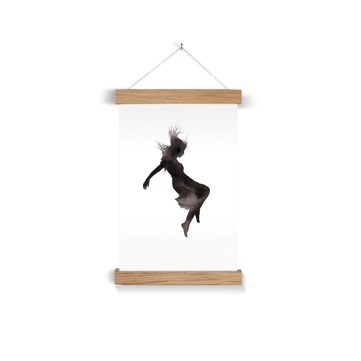 Freefall (Original Carbon Black) -  Fine Art Print with Hanger