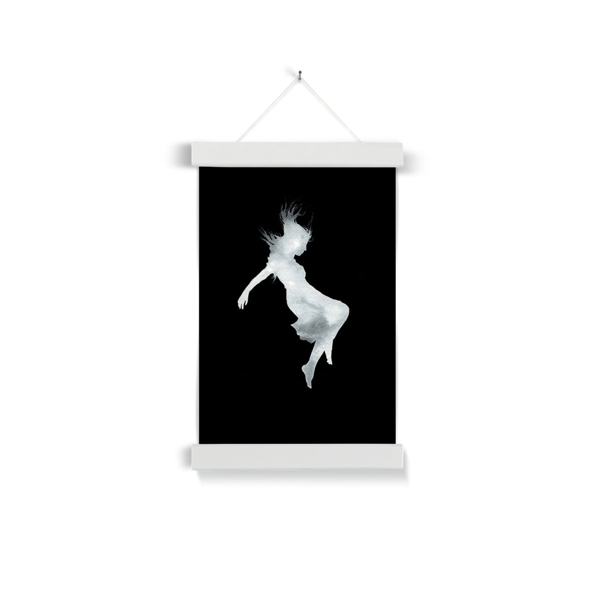 Freefall (Ghost White)-  Fine Art Print with Hanger